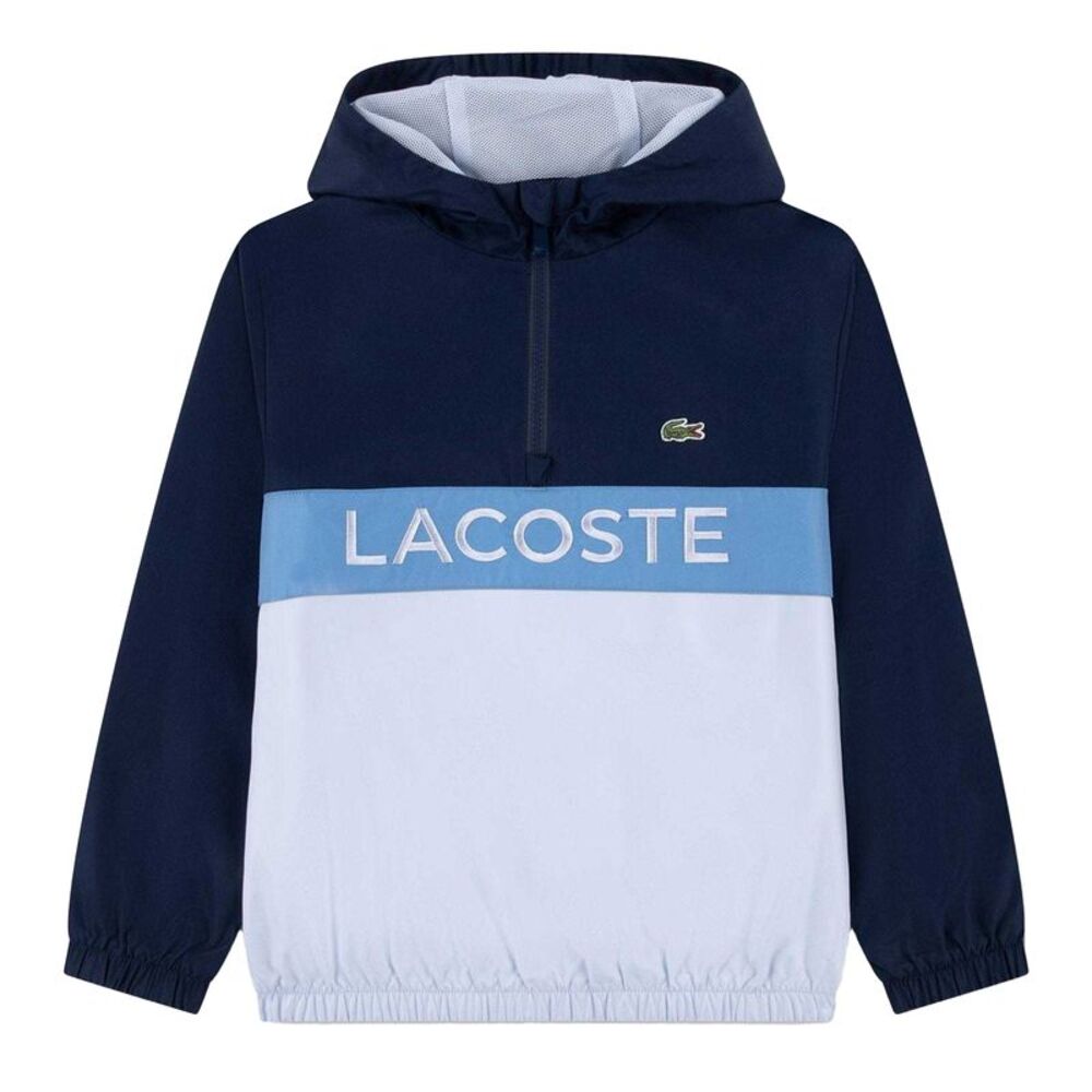 Lacoste Childrens/Kids Colour Block Windbreaker / Marine Blue